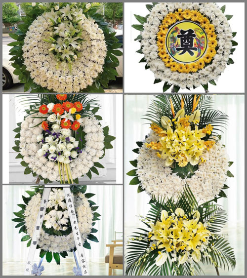 湖北黄冈市黄梅县大河镇太山村花圈速递
